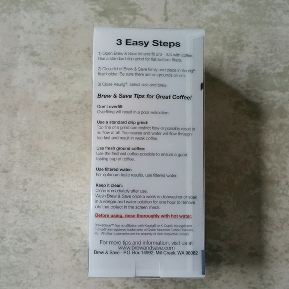 Brew and Save reusable keurig coffee filters - Picture 2 of 2